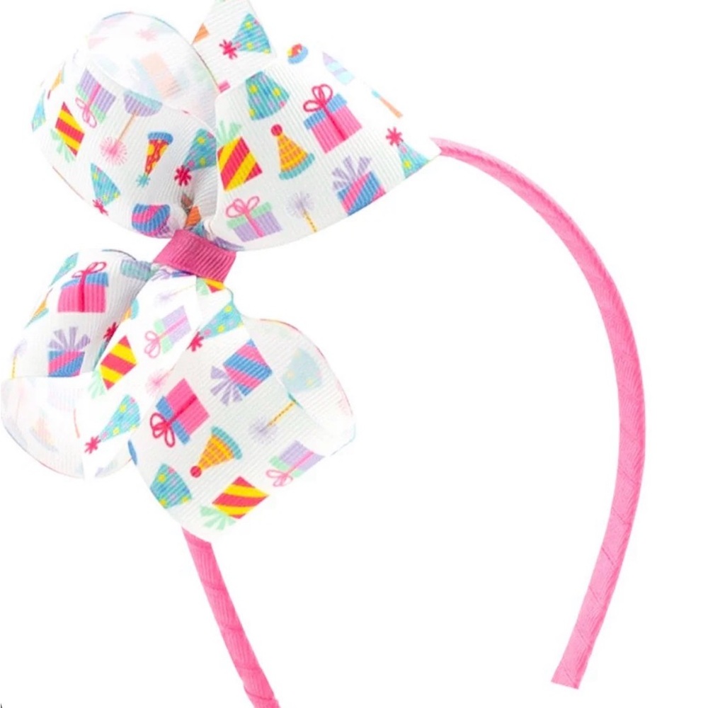 WeeOnes Colorful Party Bow Headband
